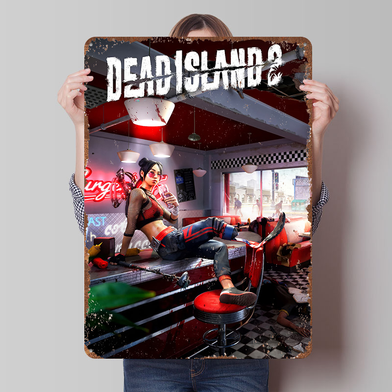 Retro Gaming Island - Dead Island 2 Game Art Printed