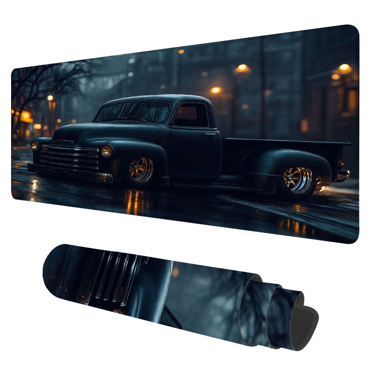 Retro Gaming Xl - Retro Lowrider Truck XL Desk Mat