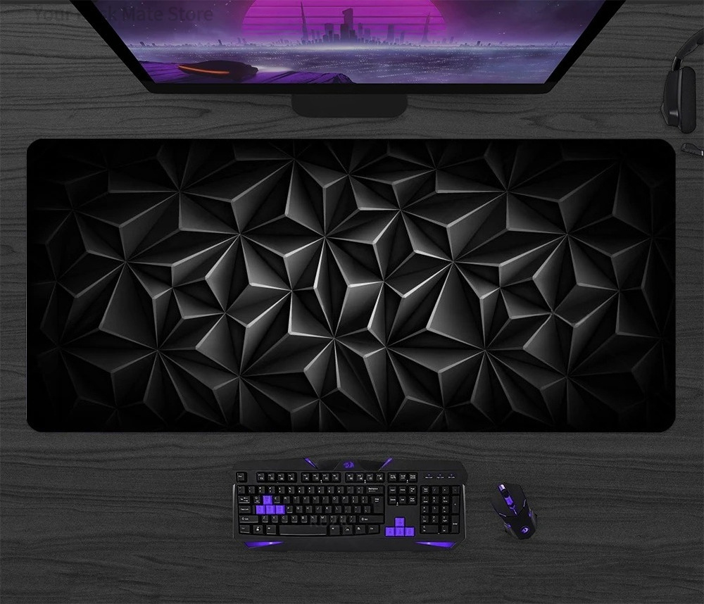 Retro Gaming Xl - XL Large Gaming Mouse Pad, Geometric