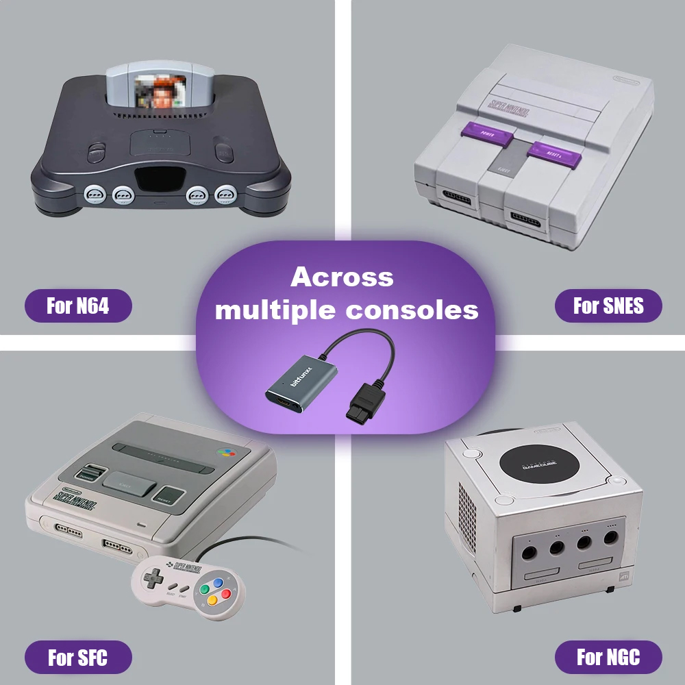 Bitfunx 720P Svideo / AV To HD - Retro Gaming Emulator Console 评论和价格
