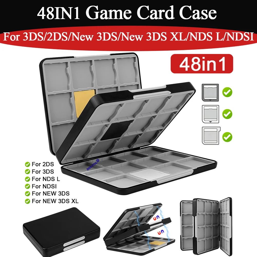 2026 New For 3DS 48IN1 Portabl - Game Boy Cartridge Holder 评论和价格