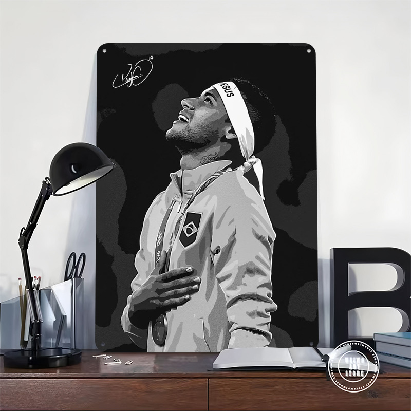 Neymar Jr. Portrait Poster Cus - Retro Gaming Gadgets 评论和价格