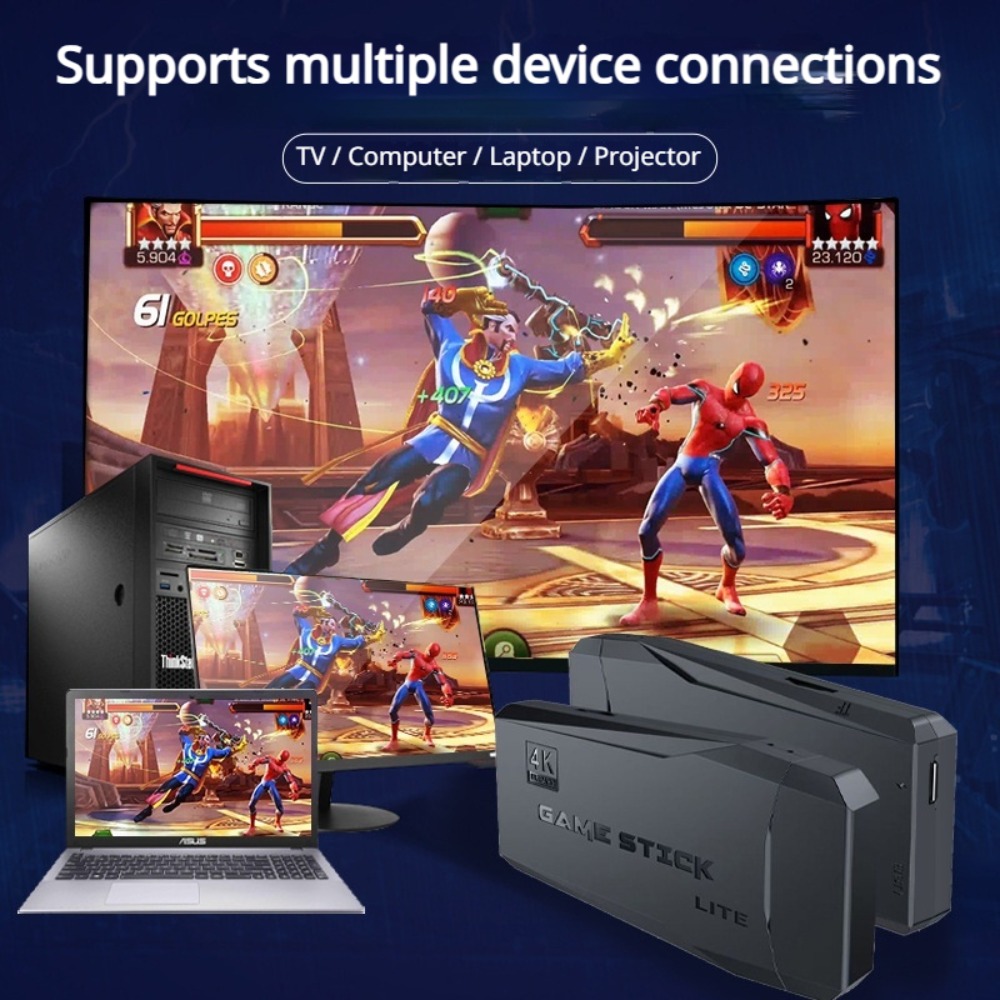 Portable 4K Retro Game Stick C - Retro Gaming Emulator Console 评论和价格