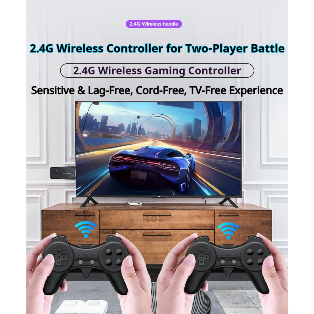 Portable 4K Retro Game Stick C - Retro Gaming Emulator Console 评论和价格