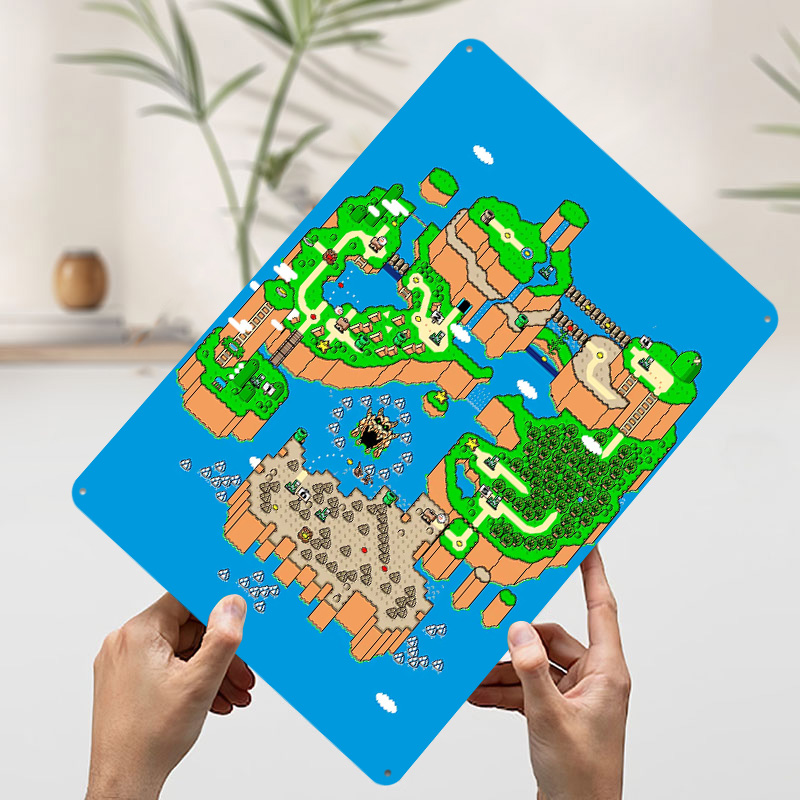 Dinosaur Land Metal Poster Cus - Retro Gaming Island 评论和价格