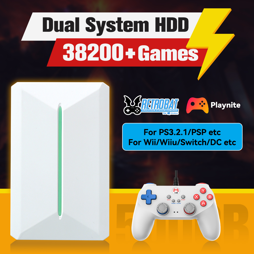 Retrobat＆Playnite System HDD R - Retro Gaming Emulator Console 评论和价格