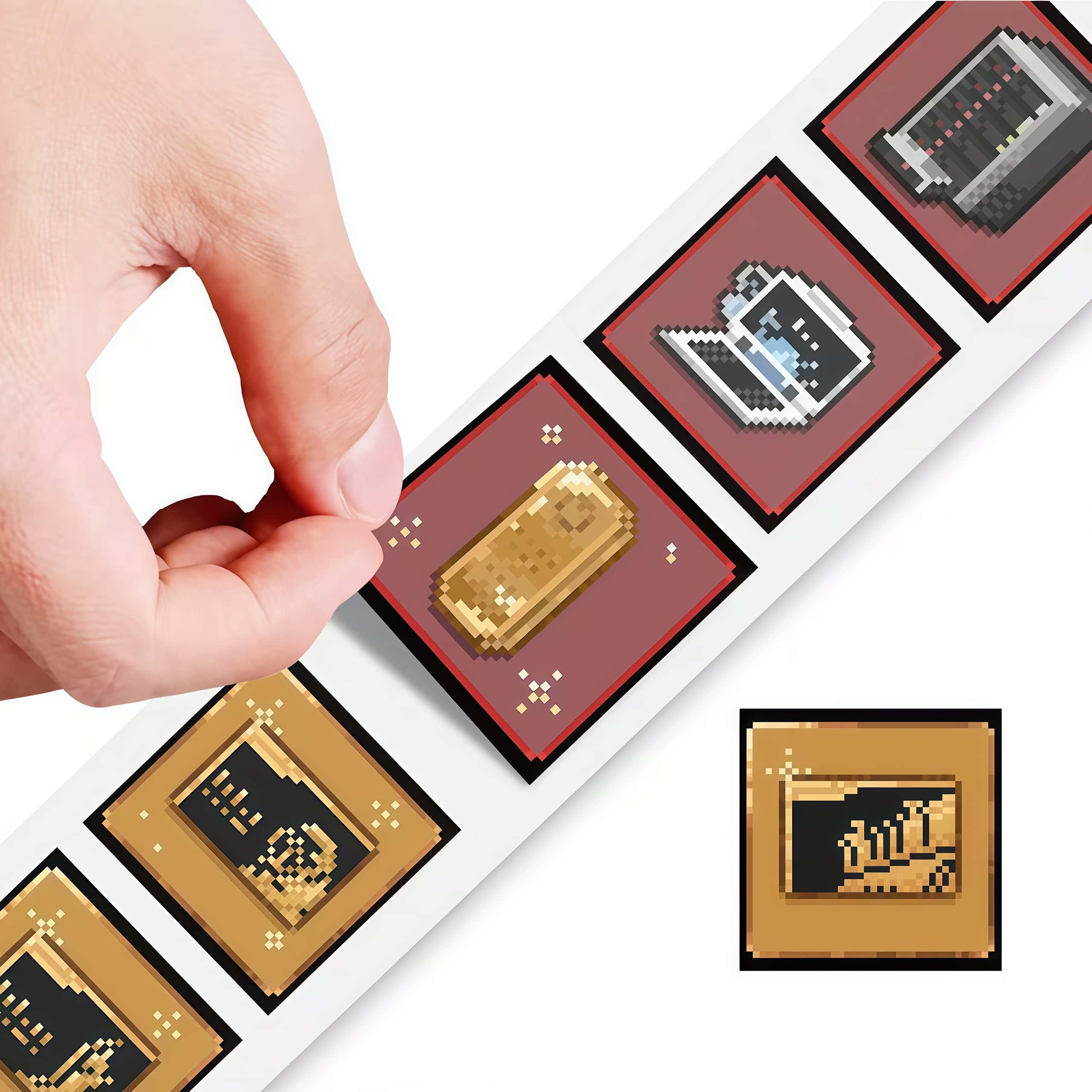 500Pcs Delta Game Pixel Sticke - Retro Gaming Bar 评论和价格