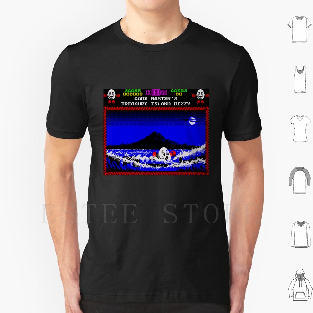 Treasure Island Dizzy Motif T  - Retro Gaming Island 评论和价格