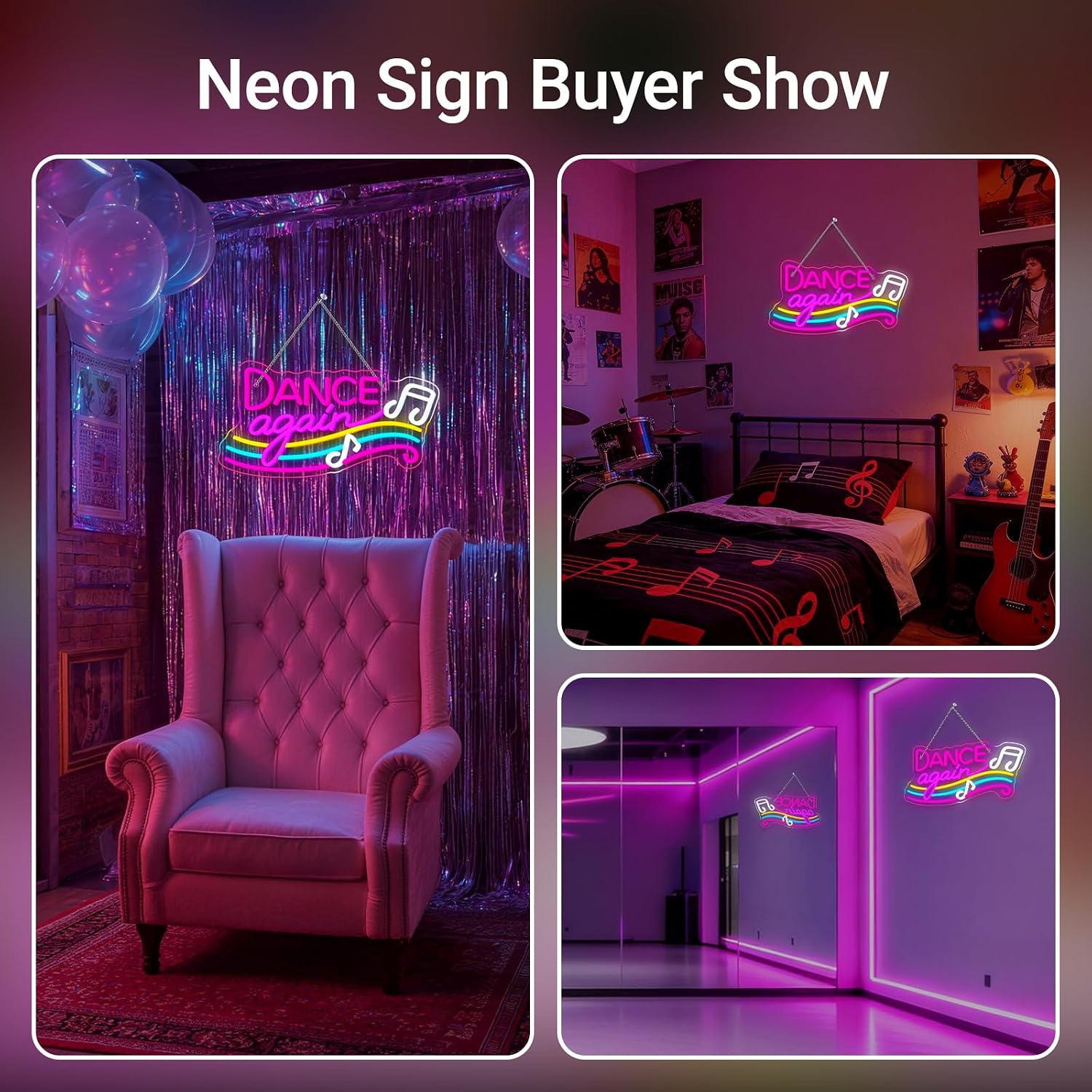 Dance Neon Sign USB Powered Ha - Retro Gaming Bar 评论和价格