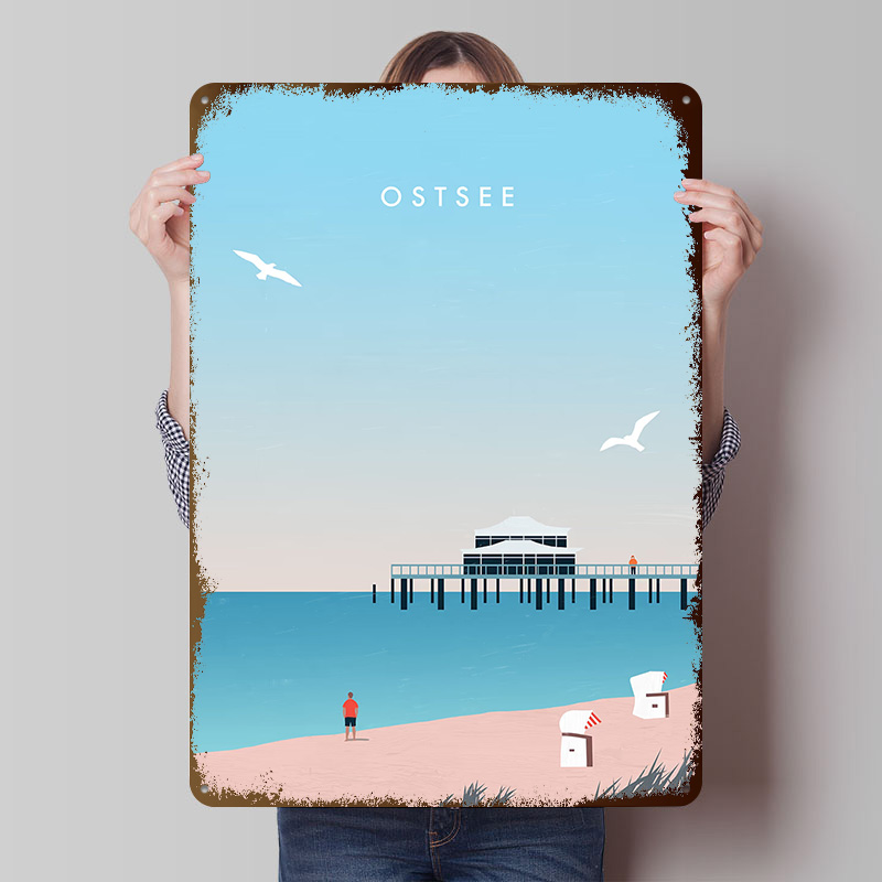 Baltic Sea Poster Customized V - Retro Gaming Bar 评论和价格