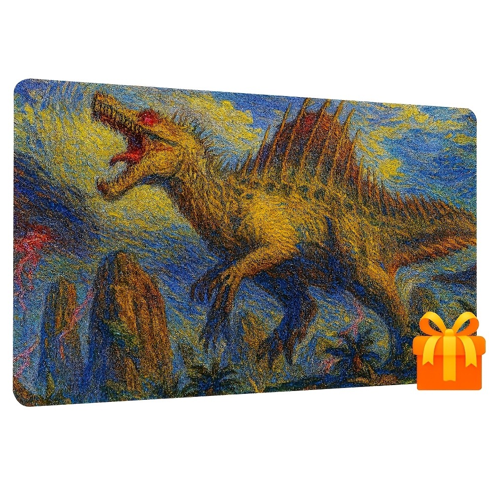 Retro Spinosaurus Playmat  Non - Retro Pc Gaming 评论和价格