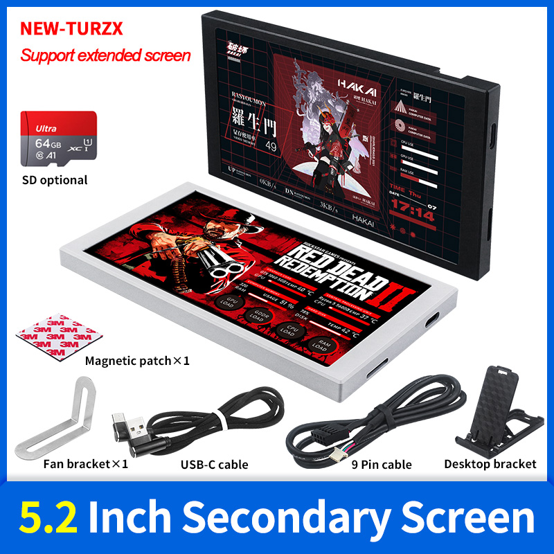 New 5.2 Inch IPS Type C Second - Retro Gaming Monitor 评论和价格
